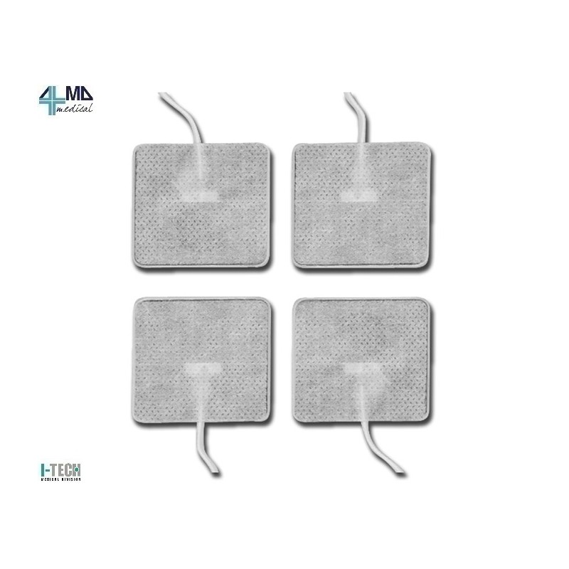 I-TECH ELETTRODI PREGELLATI 46X47MM CON CAVO PER I-TECH - TENS (CONF. 4 PZ.)