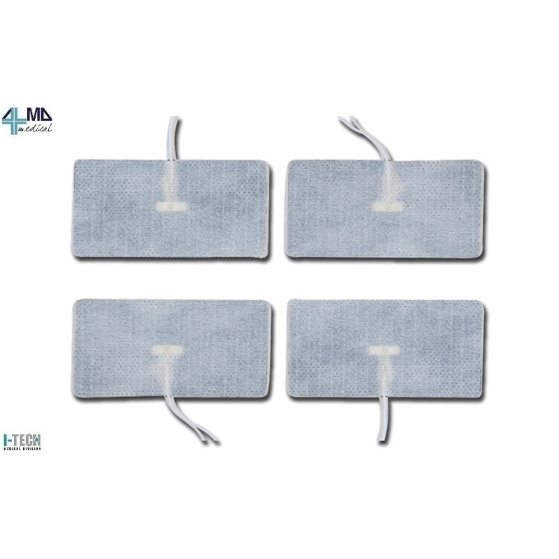 I-TECH ELETTRODI PREGELLATI 45X80MM CON CAVO PER I-TECH - TENS (CONF. 4 PZ.)