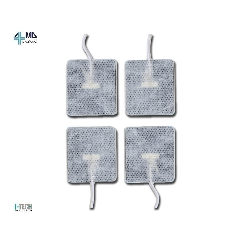 I-TECH ELETTRODI PREGELLATI 45X35MM CON CAVO PER I-TECH - TENS (CONF. 4 PZ.)