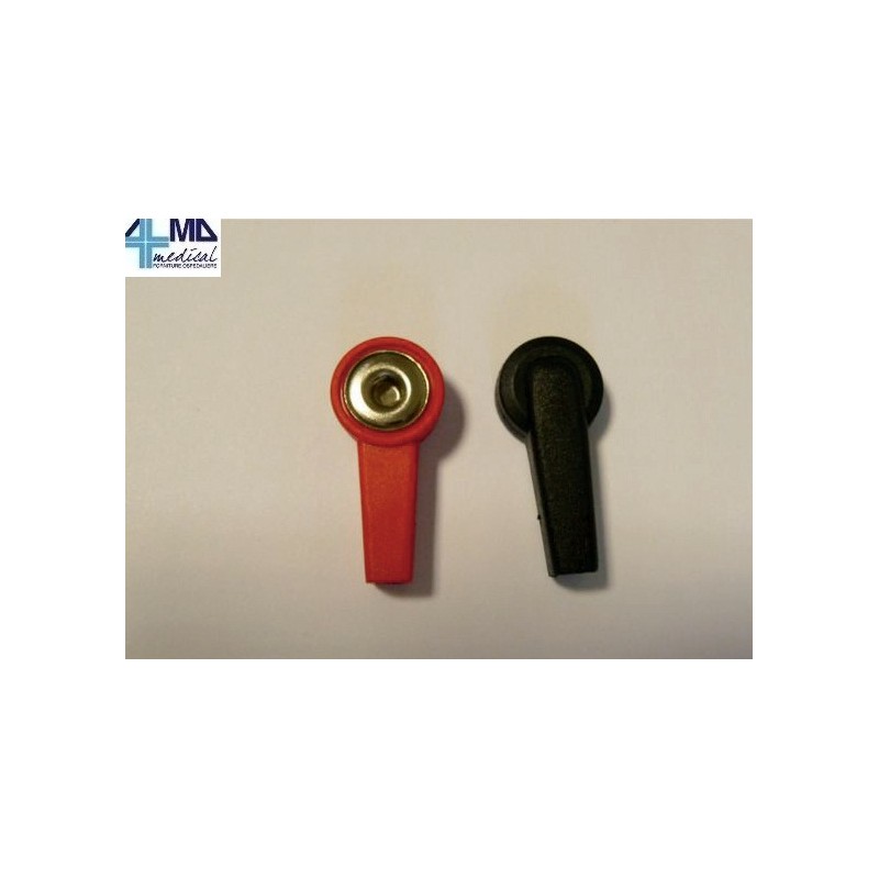 I-TECH ADATTATORI CLIP 4MM NERO O ROSSO PER I-TECH - TENS (CONF.10 PZ.)