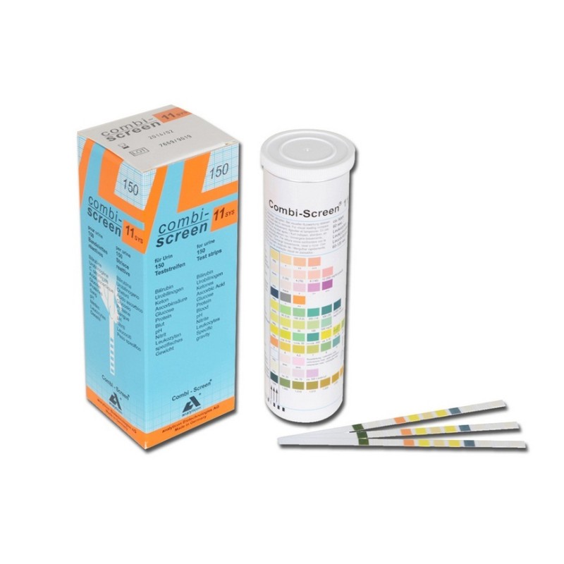ANALYTICON STRISCE URINE COMBI SCREEN 11SYS 11 PARAMETRI VISUAL (150 STRISCE)