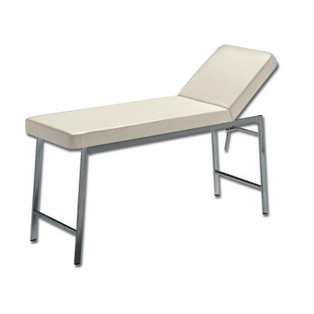 GIMA LETTINO DA VISITA A 1 SNODO CROMATO 100KG - BEIGE O ALBICOCCA