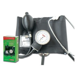 GIMA SFIGMOMANOMETRO AD ANEROIDE YTON CON BRACCIALE IN TESSUTO, FONENDOSCOPIO INTEGRATO E MANOMETRO STACCABILE