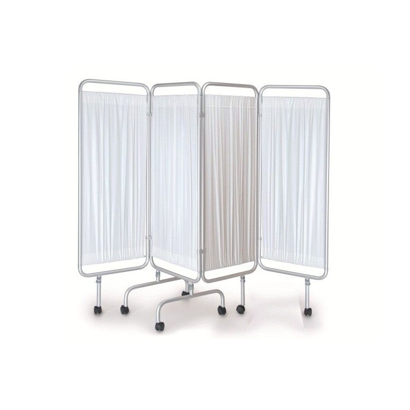 MORETTI PARAVENTO 4 ANTE 212X170H IN ALLUMINIO ANODIZZATO CON RUOTE