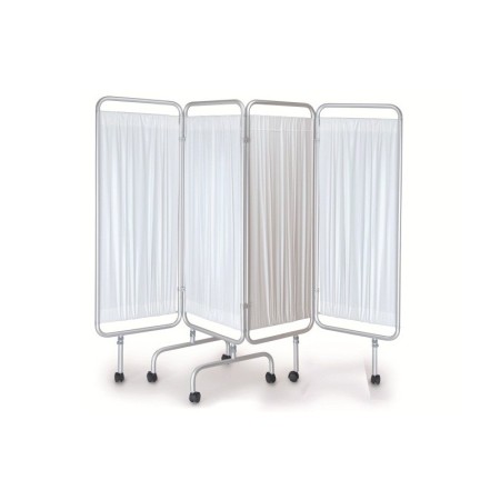 MORETTI PARAVENTO 4 ANTE 212X170H IN ALLUMINIO ANODIZZATO CON RUOTE