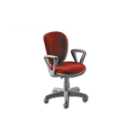 GIMA SEDIA REGGIO GREY - TESSUTO - ROSSO