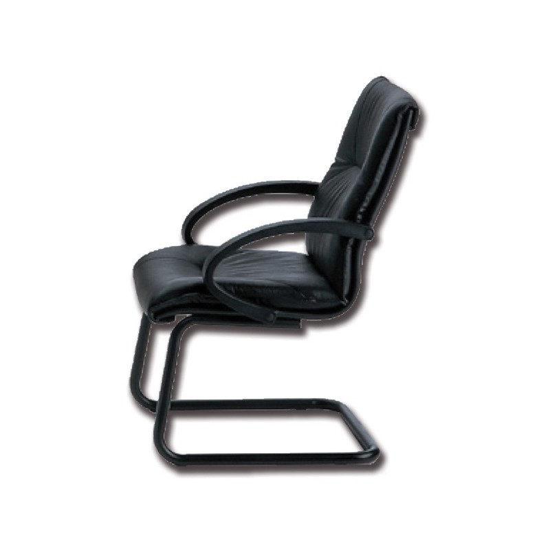 GIMA POLTRONA VISITATORE EXECUTIVE SALISBURGO - PELLE - NERA