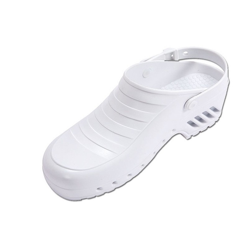 GIMA ZOCCOLI PROFESSIONALI - CON CINTURINO SENZA FORI - BIANCHI - VARIE MISURE - 1 PAIO