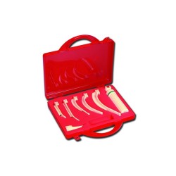 GIMA SET LARINGOSCOPIO - MANICO IN PLASTICA CON 6 LAME MONOUSO