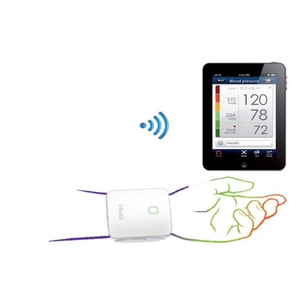 iHEALTH SFIGMOMANOMETRO WIRELESS DA POLSO BP7 - CON POLIZZA SANITARIA RBM SALUTE