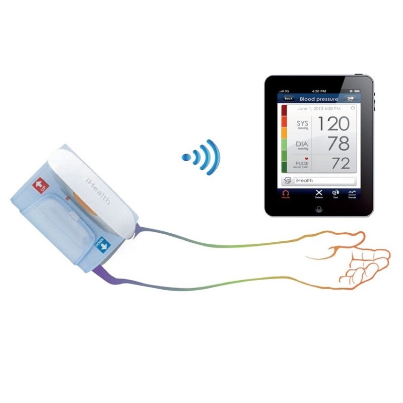 iHEALTH SFIGMOMANOMETRO WIRELESS DA BRACCIO BP5 - CON POLIZZA SANITARIA RBM SALUTE