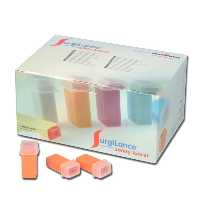 SURGILANCE LANCETTE PUNGIDITO AUTOMATICHE 22G O 26G - AD AGO (CONF. 100 PZ.)