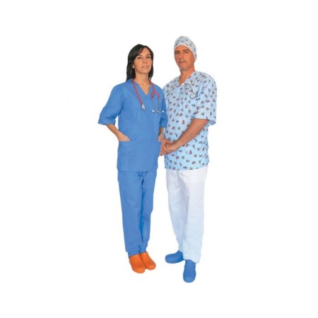 GIMA PANTALONI UNISEX IN COTONE COLORE AZZURRO