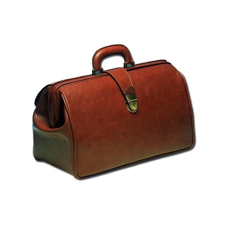 GIMA BORSA DA MEDICO USO PROFESSIONALE MODELLO SUPERTEXAS - IN SKAY - COGNAC