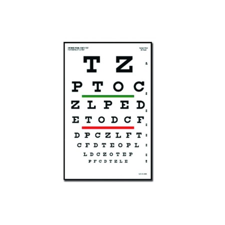 GIMA TAVOLA OPTOMETRICA SNELLEN 23 x 35.5 - 6.1M