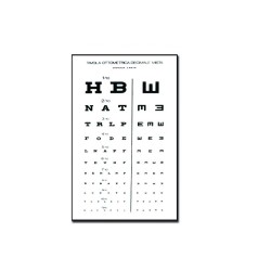 GIMA TAVOLA OPTOMETRICA DECIMALE MISTA 28 x 56 - 3M