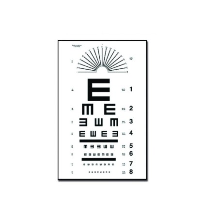 GIMA TAVOLA OPTOMETRICA TUMBLING E 28 x 56 - 6.1M