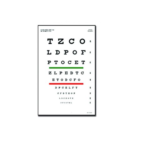 GIMA TAVOLA OPTOMETRICA SNELLEN 23 x 35.5 - 3M