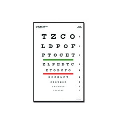 GIMA TAVOLA OPTOMETRICA SNELLEN 23 x 35.5 - 3M