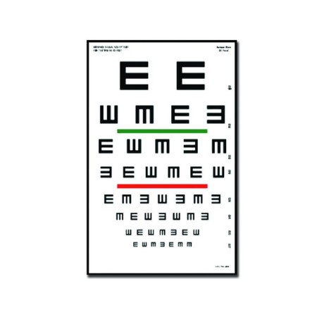 GIMA TAVOLA OPTOMETRICA TUMBLING E 23 x 35.5 - 6.1M