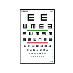 GIMA TAVOLA OPTOMETRICA TUMBLING E 23 x 35.5 - 6.1M