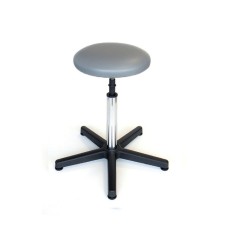 GIMA SGABELLO IMBOTTITO - GRIGIO - CON PIEDINI