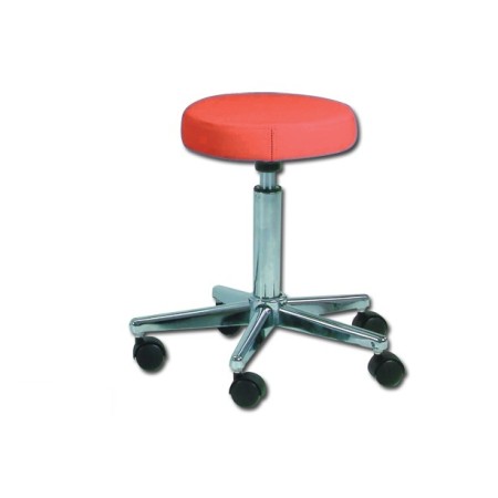 GIMA SGABELLO CON RUOTE - CON BASE IN METALLO - SEDILI DI VARI COLORI