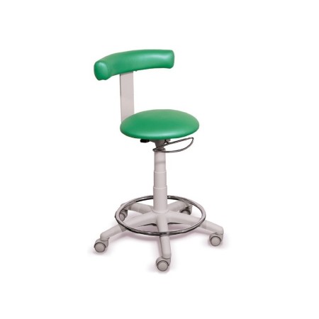 GIMA SGABELLO - CON ANELLO POGGIAPIEDI - SEDILE DI VARI COLORI