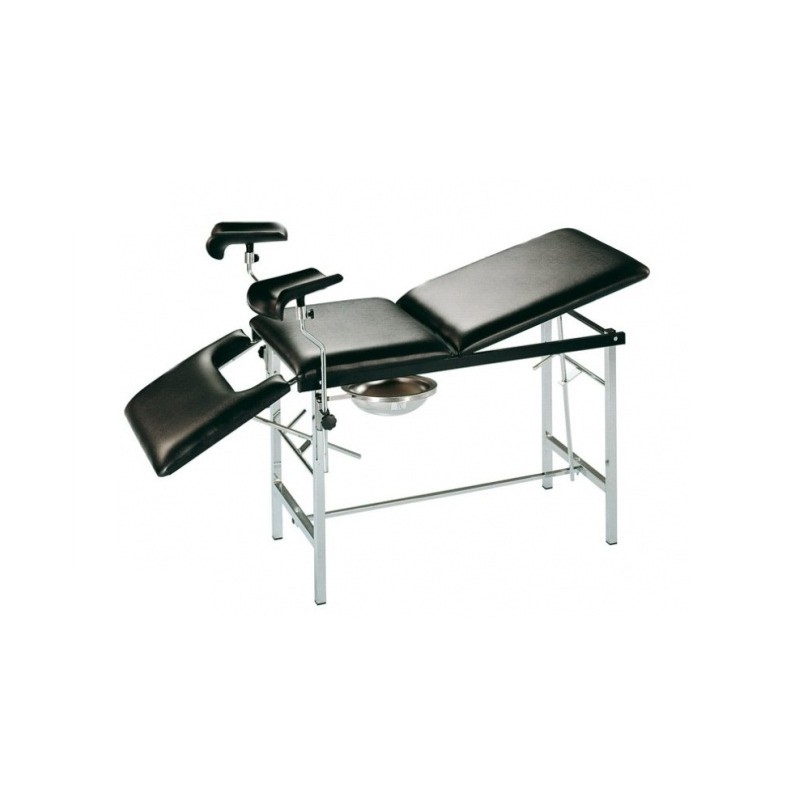 GIMA LETTINO GINECOLOGICO DELUXE IN ACCIAIO CROMATO - REGGIARTI DELUXE