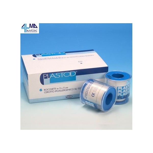 PLASTOD CEROTTI A ROCCHETTO 9,14MT X 2,5CM- IPOALLERGENICO IN TNT - (CONF. 12 PZ.)