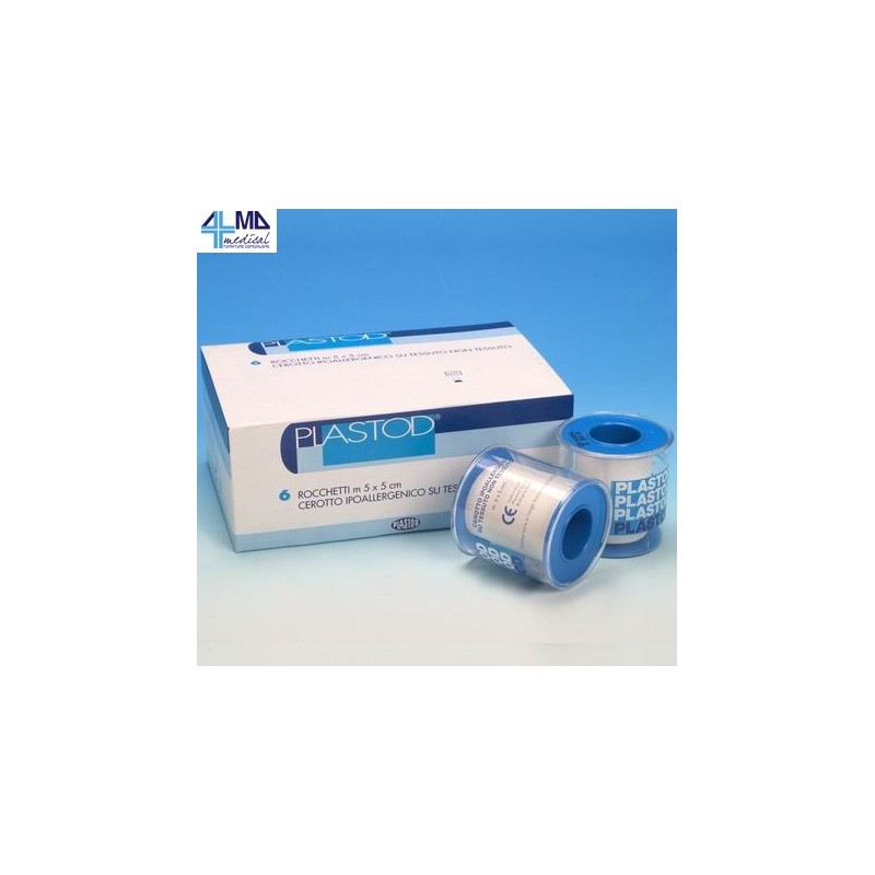 PLASTOD CEROTTI A ROCCHETTO 9,14MT X 2,5CM- IPOALLERGENICO IN TNT - (CONF. 12 PZ.)