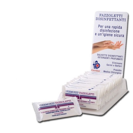 GERMO FAZZOLETTINI DISINFETTANTI GERMOXID FLOPACK CON ESPOSITORE (CONF. 16 PZ)