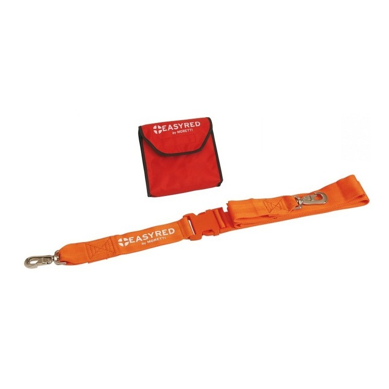 MORETTI SET DI 3 CINTURE DI SICUREZZA PER TAVOLA SPINALE CON ATTACCO A MOSCHETTONE