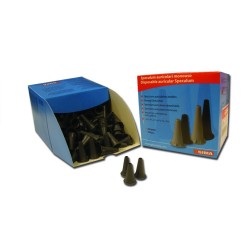GIMA MINI SPECULUM AURICOLARE MONOUSO PER OTOSCOPI MISURE (2.5 o 4 MM) - GRIGIO O NERO (CONF. 250 PZ.)
