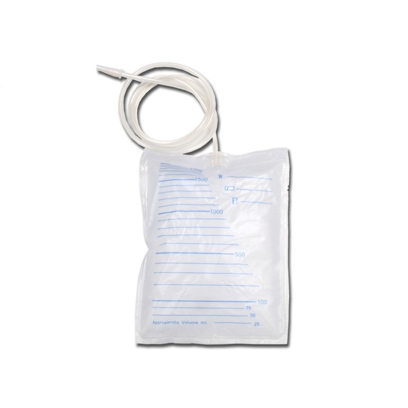 GIMA SACCA URINE 2000 CC - TUBO 90 CM (CONF. 180 PZ.)