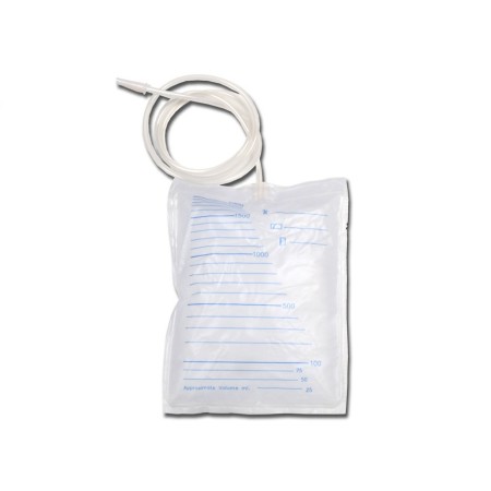 GIMA SACCA URINE 2000 CC - TUBO 90 CM (CONF. 180 PZ.)