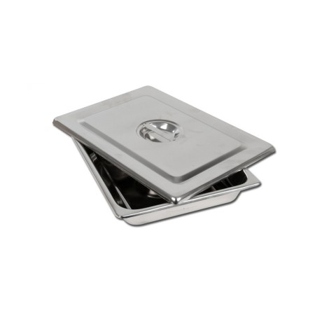 GIMA VASSOIO ACCIAIO INOX CON COPERCHIO - MISURE DIVERSE