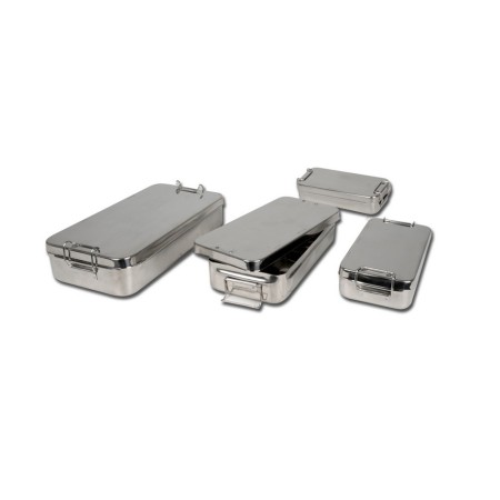 GIMA SCATOLA INOX CON MANICI - MISURE DIVERSE