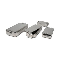 GIMA SCATOLA INOX CON MANICI - MISURE DIVERSE