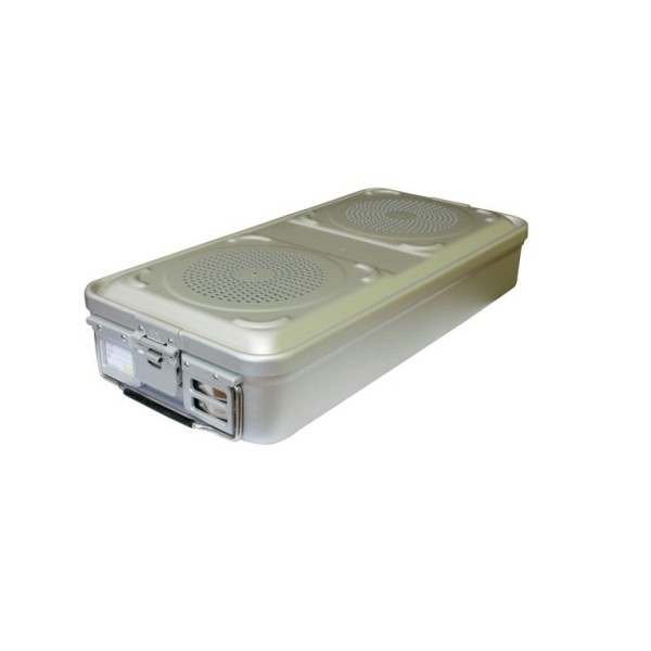 GIMA CONTAINER PICCOLO CON FILTRO E FONDO PERFORATO - MISURE DIVERSE - GRIGIO O ROSSO