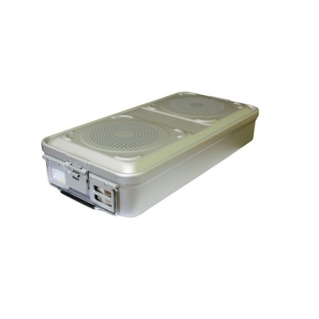 GIMA CONTAINER PICCOLO CON FILTRO E FONDO PERFORATO - MISURE DIVERSE - GRIGIO O ROSSO