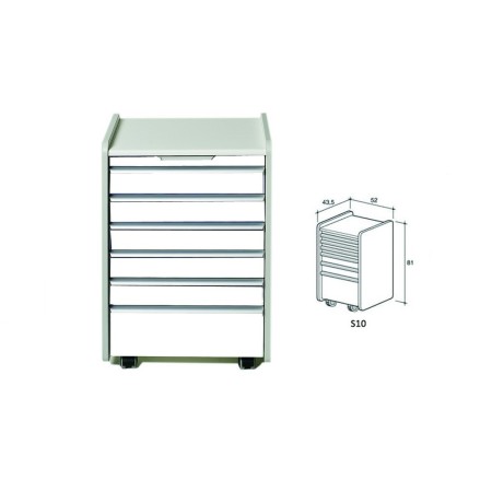 GIMA CASSETTIERA MODELLO S10 - COLORI BIANCO O AZZURRO