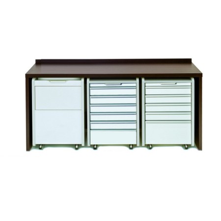 GIMA PIANO LAVORO LAMINATO ALTA PRESSIONE 234 CM - SENZA LAVELLO - COLORI WENGE, GRIGIO, BIANCO