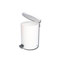 GIMA CESTINO RIFIUTI - ACCIAIO SMALTATO - CON SECCHIELLO IN PLASTICA