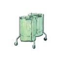 GIMA CARRELLO BIANCHERIA DOPPIO 46X95CM