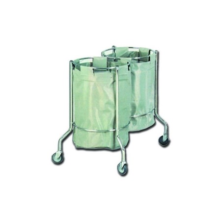 GIMA CARRELLO BIANCHERIA DOPPIO 46X95CM