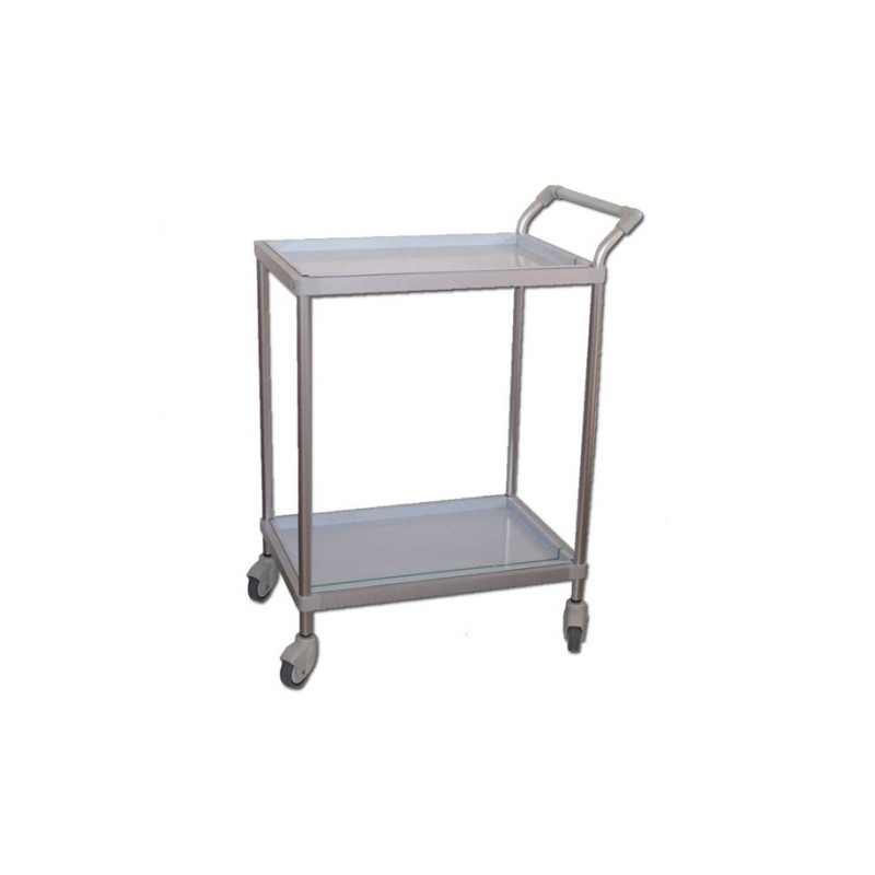 GIMA CARRELLO MEDICAZIONE DELUXE A 2 RIPIANI 65X45X80CM