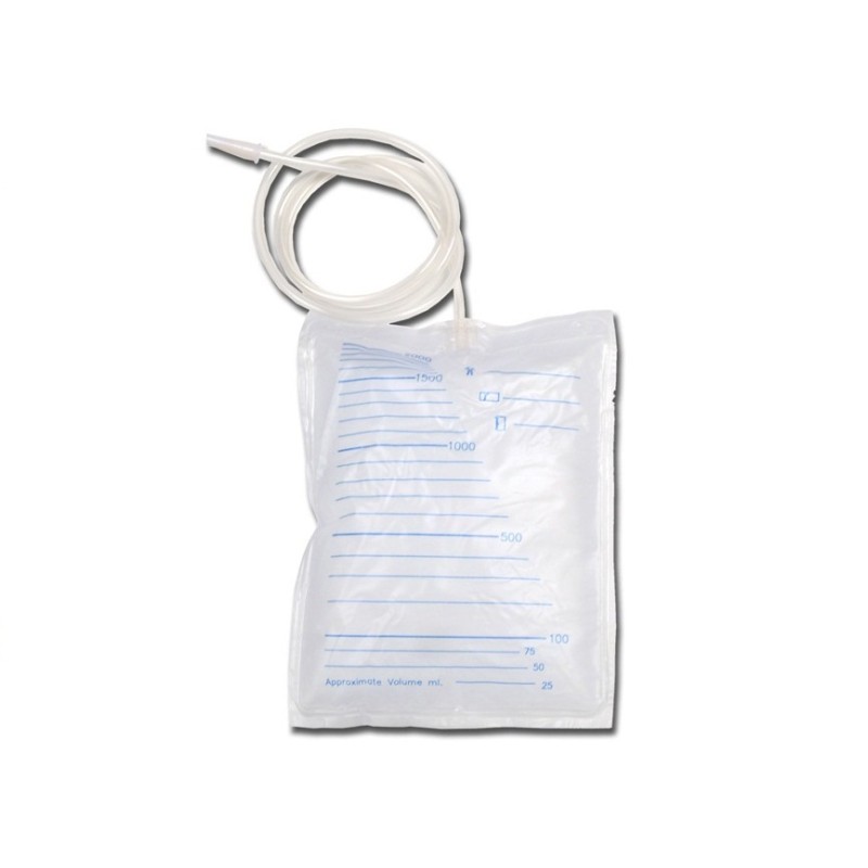 GIMA SACCA URINE 2000 CC - TUBO 90 CM (CONF. 30 PZ.)