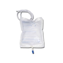 GIMA SACCA URINE 2000 CC - TUBO 130 CM CON VALVOLA ANTIRIFLUSSO (CONF. 30 PZ.)