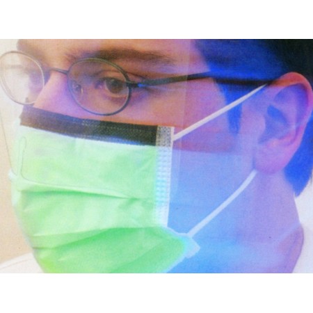 GIMA MASKOP - MASCHERINA CHIRURGICA IN TNT A 4 STRATI CON VISORE AVVOLGENTE (CONF. 50 PZ.)